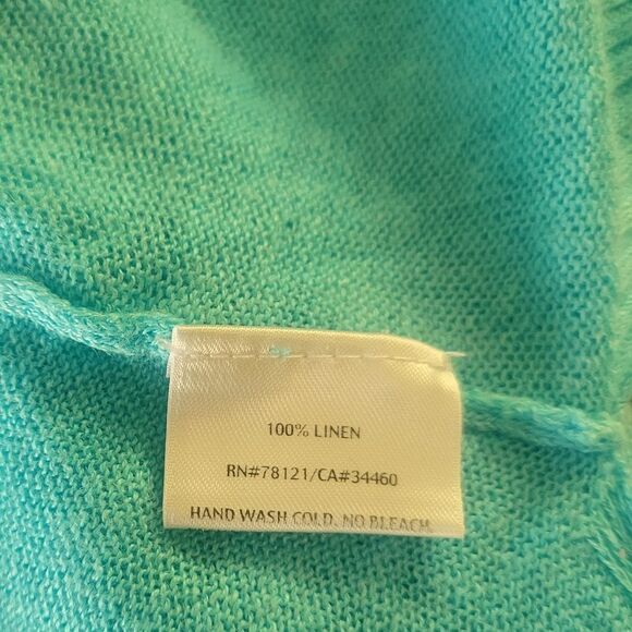 Eileen Fisher Linen Asymmetrical Hem Top Size Small - Picture 6 of 6